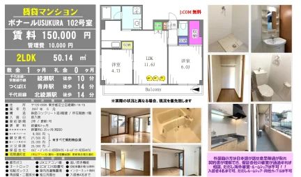 ボナールUSUKURA 102号 0