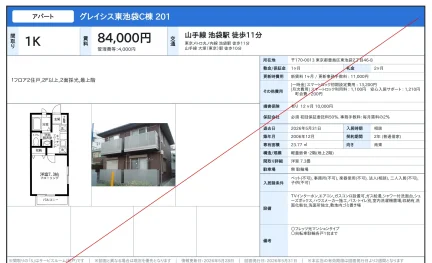 グレイシス東池袋C棟 201 201号 0