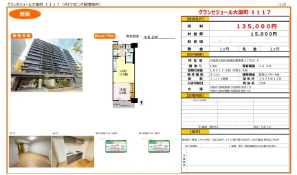 グランセジュール大国町 1117 0
