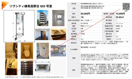 リヴシティ練馬高野台 603号 0