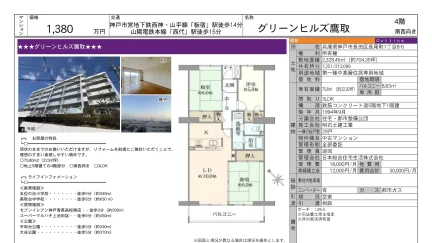 グリーンヒルズ鷹取 4階 0
