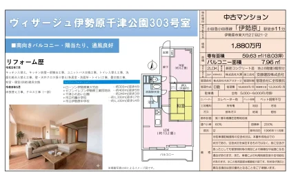 ヴィザージュ伊勢原千津公園 303号 0