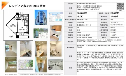 レジディア市ヶ谷 0905号室 0905号 0