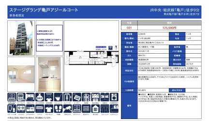 ステージグランデ亀戸アジールコート 501号 0