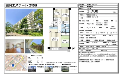 富岡エステート 2号棟 2号 0