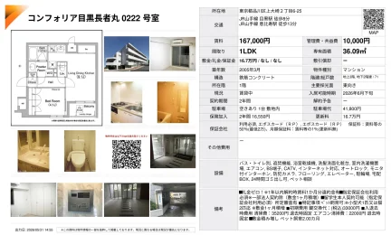 コンフォリア目黒長者丸 0222号 0