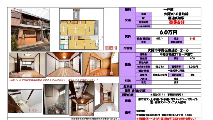 平野区喜連2丁目一戸建て 0