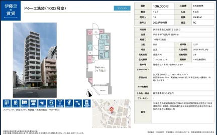 ドゥーエ池袋 1003号 0
