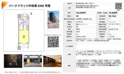 パークフラッツ中目黒 0305号 0