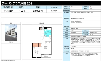 アーバンテラス戸田 202 202号 0