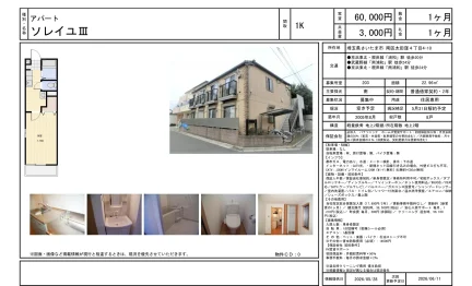 ソレイユⅢ 203号 0