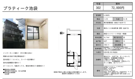 プラティーク池袋 302号 0