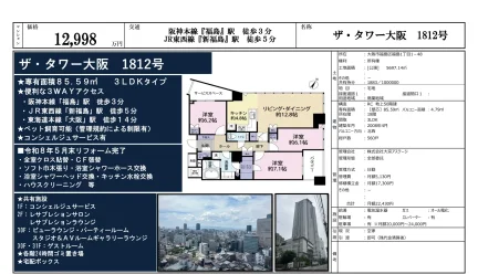 3-Bedroom Condo Near Station in Fukushima 0