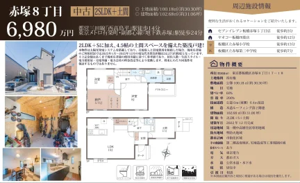 赤塚8丁目 中古 2SLDK+土間 0