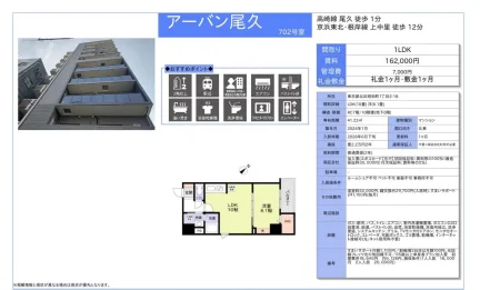 アーバン尾久 702号 0