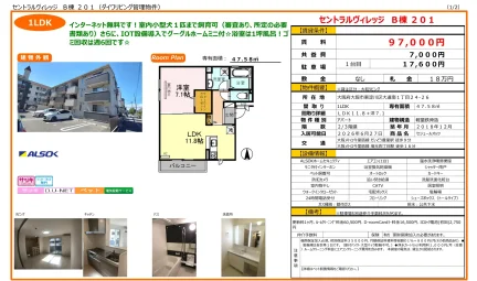 セントラルヴィレッジ B棟 201 201号 0