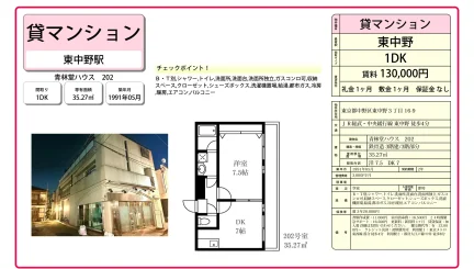 青林堂ハウス 202号 0