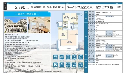 ジークレフ西宮武庫川館アビエス館 5階 0
