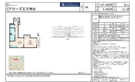 アローズ王子神谷 101号 0
