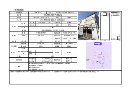 北区大淀中1丁目 店舗・居宅 0