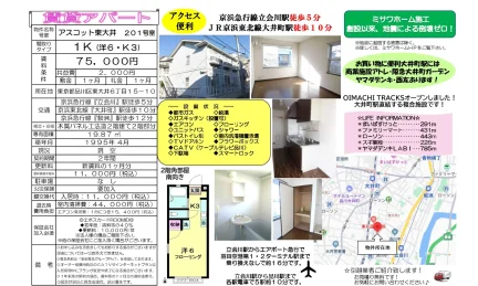 アスコット東大井 201号室 0