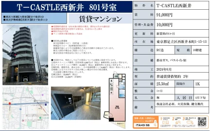 T-CASTLE西新井 801号 0