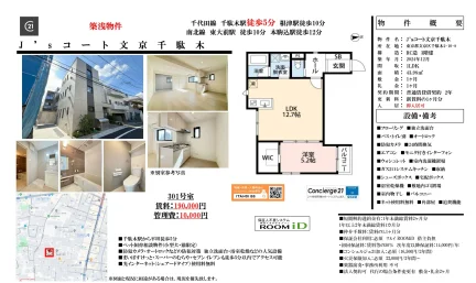 J'sコート文京千駄木 301号 0