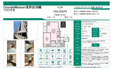 GrandeMaison浅草合羽橋 1002号 0