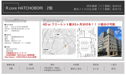 R.core HATCHOBORI 2階 0