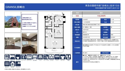 GRANSIL宮崎台 503号 0