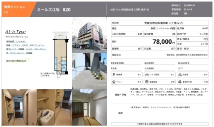 ミールズ江坂 820号 0
