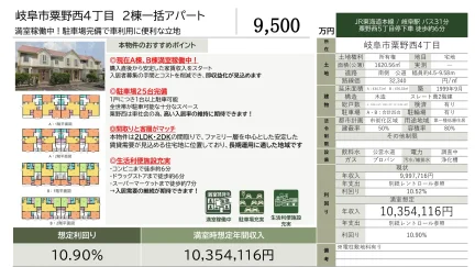 岐阜市粟野西4丁目 2棟一括アパート 0