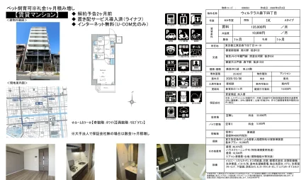 ウィルテラス森下四丁目 604号室 0