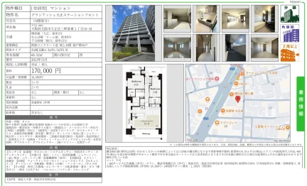 グランアッシュ大正ステーションフロント 1001号 0