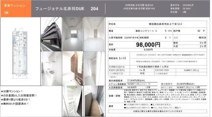 フュージョナル北赤羽 DUE 204 0
