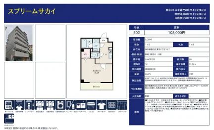 スプリームサカイ 502号 0