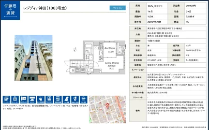 レジディア神田 1003号 0