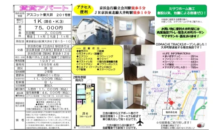 アスコット東大井 201号室 201号 0