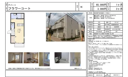 フラワーコート 203号 0
