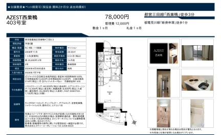 AZEST西巣鴨 403号 0
