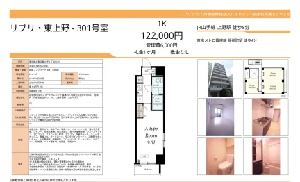 リブリ 東上野 301号 0