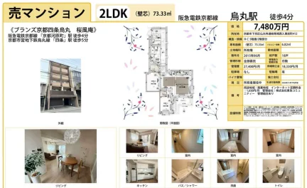 ブランズ京都四条烏丸桜風庵 2LDK 0