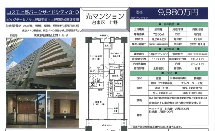 コスモ上野パークサイドシティ310 310号 0