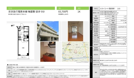 スカイコート蒲田第7 215 215号 0