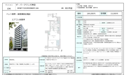 ザ・パークワンズ神田 801号 0