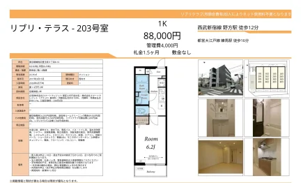 リブリ・テラス 203号 0