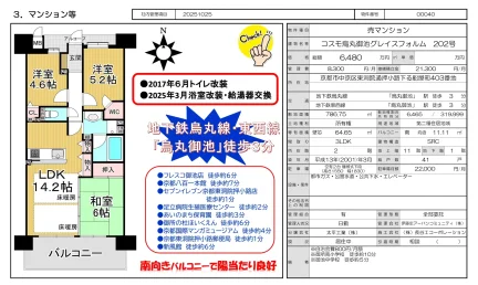 コスモ烏丸御池グレイスフォルム 202号 202号 0