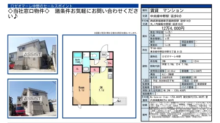 ロゼオマーレ中野 2階 0