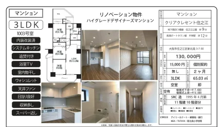 クリアクレセント住之江 1003号 0