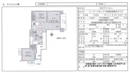 ジ・アーバネックス京都四条烏丸テラズ 605号 0